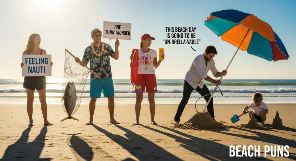 beach puns
