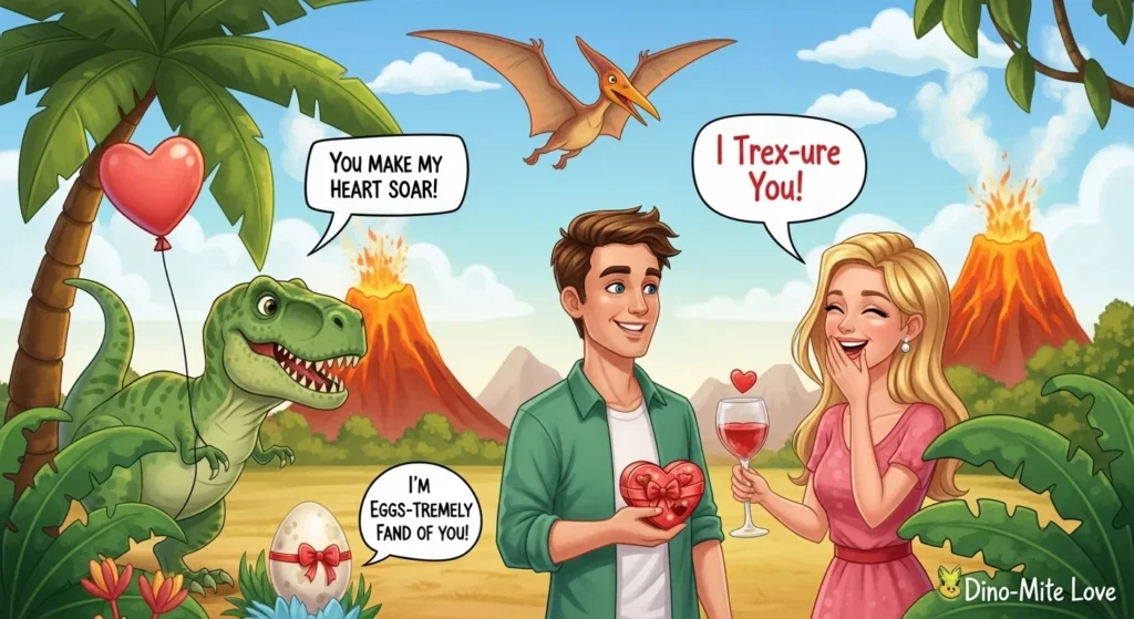 dinosaur valentines puns