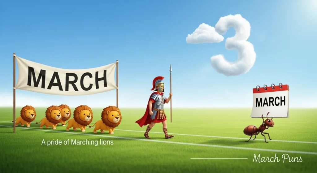 march puns