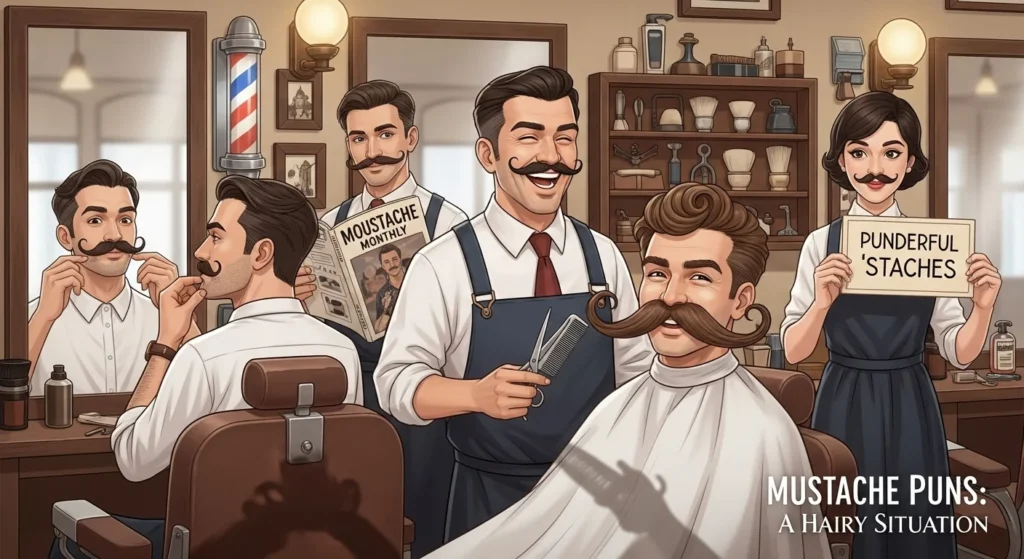 mustache puns
