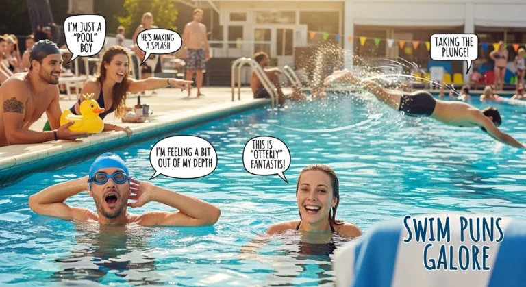 swim puns